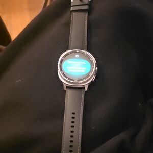 Samsung Smartwatch with Black and Silver Design